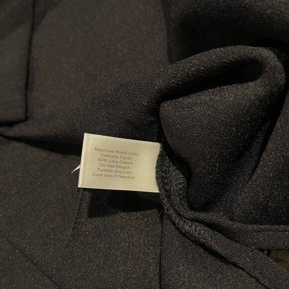 Boston Proper Top Cold Shoulder Minimalist Classic Retro Preppy Black White XS - Picture 4 of 6